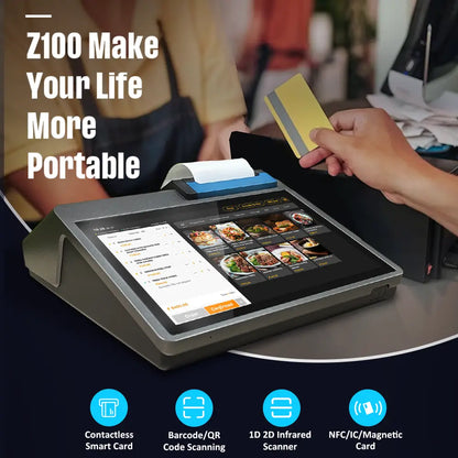 เครื่องจุดขายตั้งโต๊ะ Z100 (พิมพ์ 58 มม.)